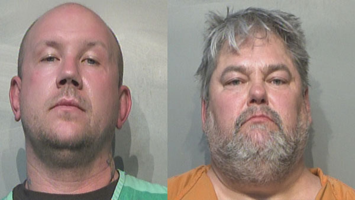 Joesph Rossing (left) and Robert Shelton (right) face hate crime charges after assaulting a man...