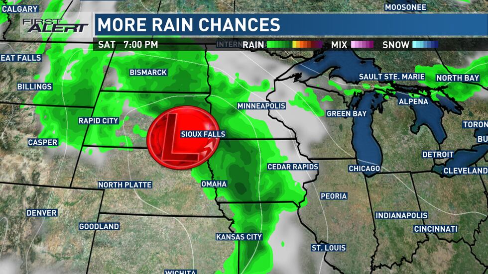 Isolated to scattered showers & storms possible Wednesday afternoon