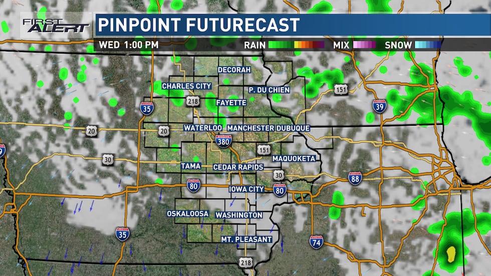 A few stray showers could linger on Wednesday but precipitation chances dwindle as the system...