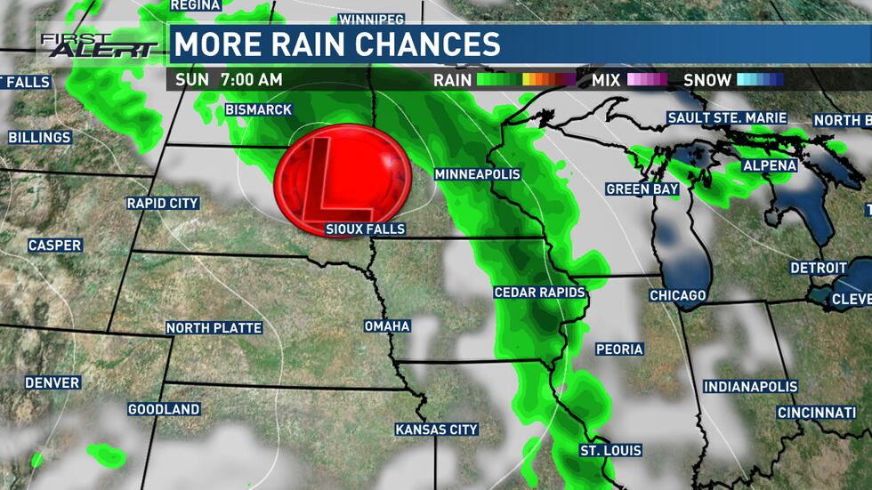 A low pressure system will bring more active weather Friday through Sunday with healthy...