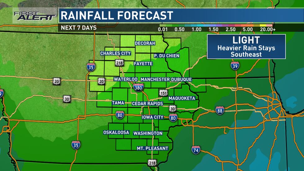 Mild on Sunday, but cooler temperatures and rain are on the way