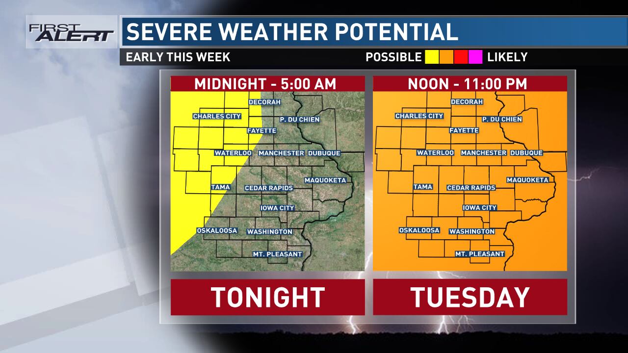 Severe weather threats to start out the work and school week - Vimarsana News