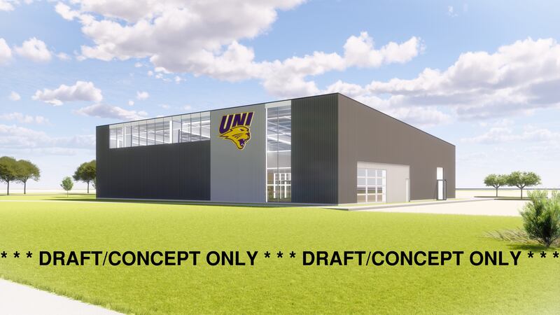 Concept rendering of a wrestling facility at the University of Northern Iowa. (Courtesy: UNI)