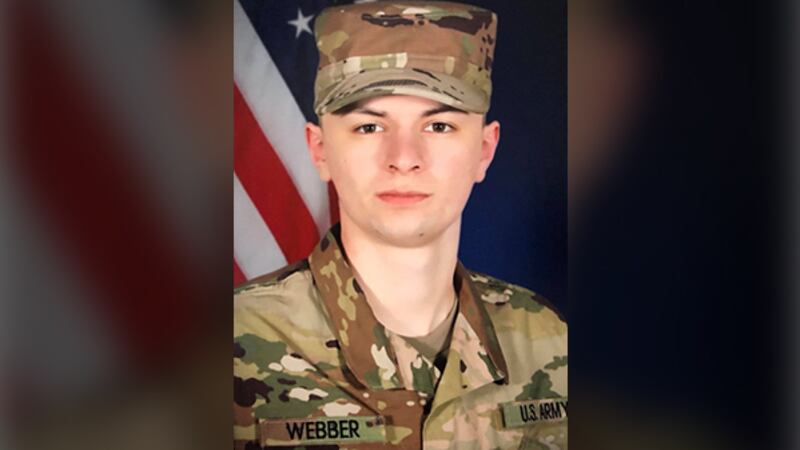 Private First Class Mason Webber, 22, was killed performing maintenance on a Bradley fighting...