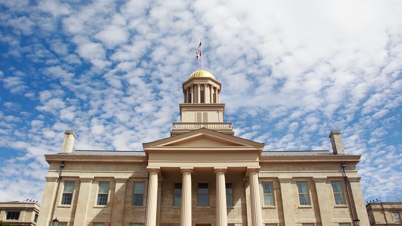 The Old Capitol building is shown in Iowa City on Monday, March 30, 2015. (Adam Wesley/The...