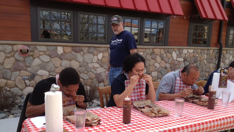 Famous Dave's Rib Eating Contest/file photo
