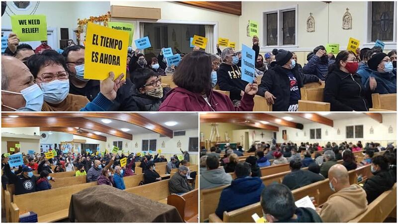 Workers protest at Columbus Junction City Council Meeting