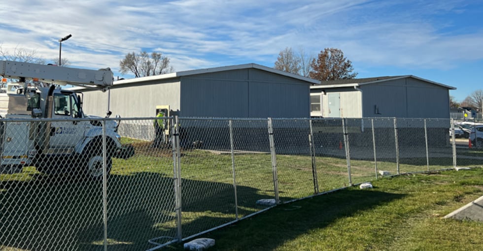 The Cedar Rapids Community School District shared photos of the metal plates being added to...