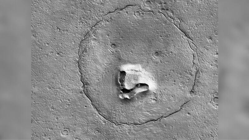 An image captured by the NASA Mars Reconnaissance Orbiter’s High Resolution Imaging Science...