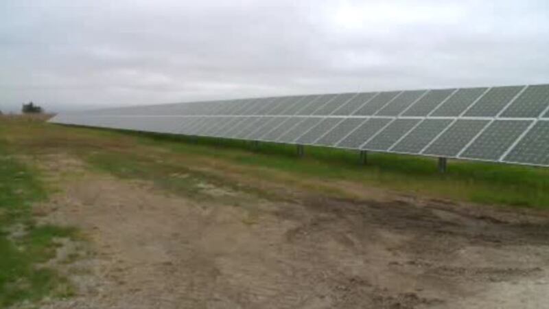 The panels capture energy from the sun, and that energy is converted to usable energy for...