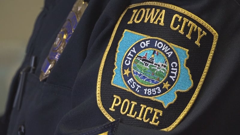 The Iowa City Police Department badge on Friday, Jan. 31, 2020. (Aaron Scheinblum/KCRG)