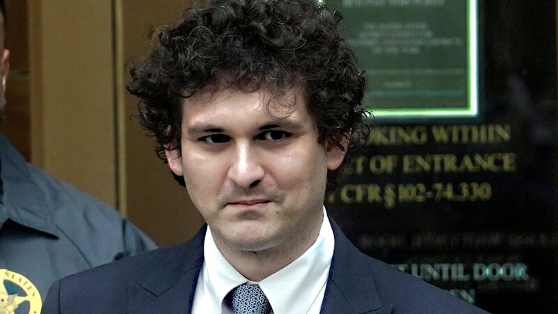 FILE - FTX founder Sam Bankman-Fried leaves Manhattan federal court, June 15, 2023, in New...