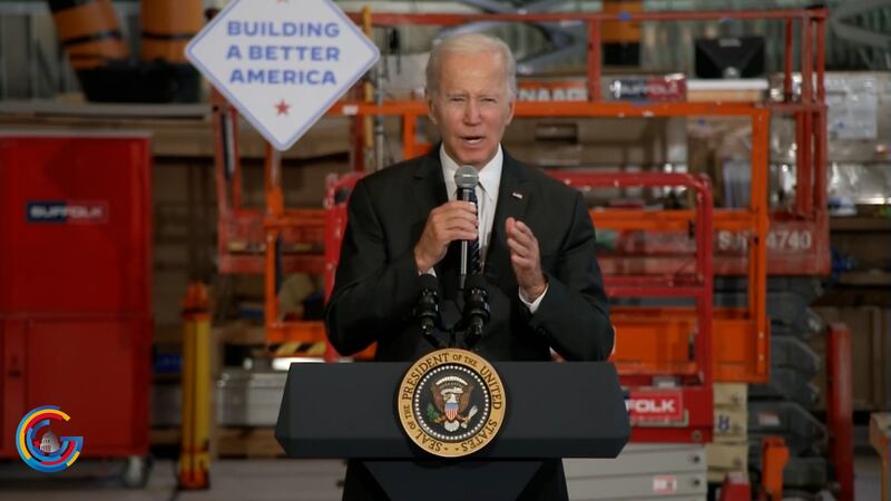 Biden giving speech