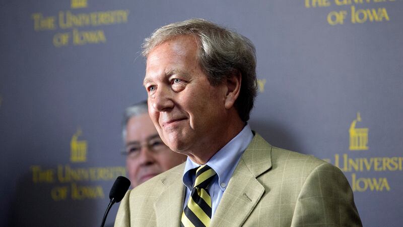 Bruce Harreld listens to a question during a news conference after being announced as the 21st...